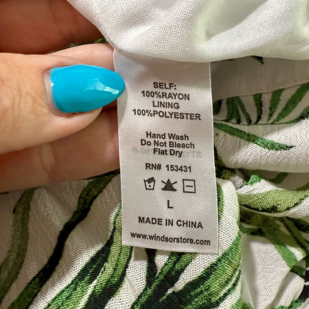 NWT Windsor 2pc Tropical Crop Top Shorts Set Sz M & L Vacation Summer Party Sexy - Picture 14 of 14